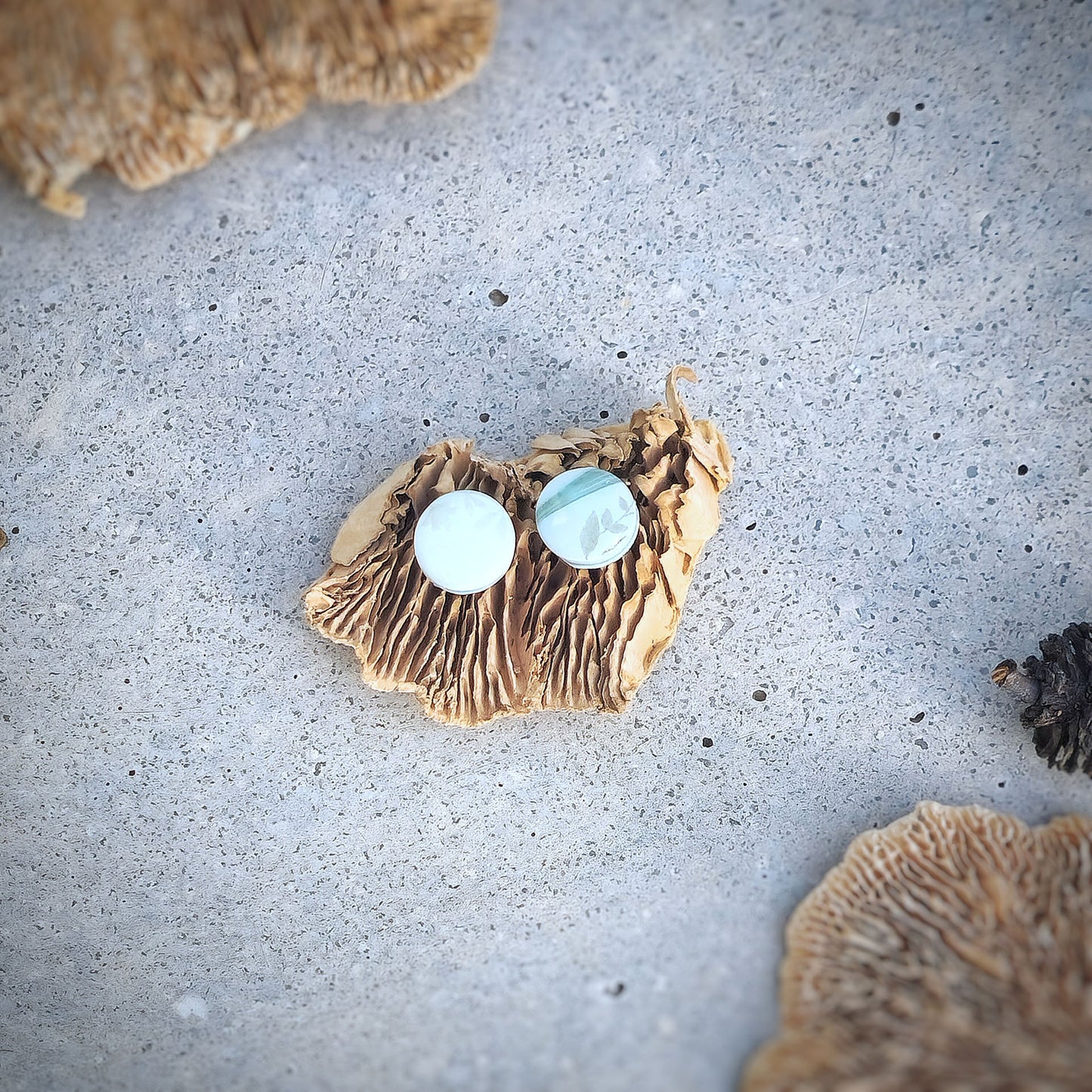 Ohrstecker "Marbled Herbs" - Wildes Wiesel | wild & kulinarisch