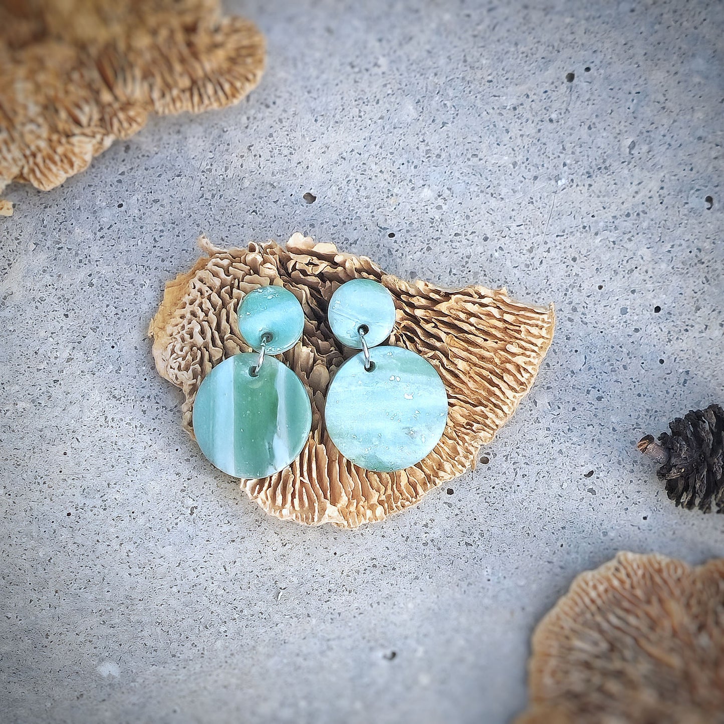 Ohrringe "Marbled Dots" - Wildes Wiesel | wild & kulinarisch