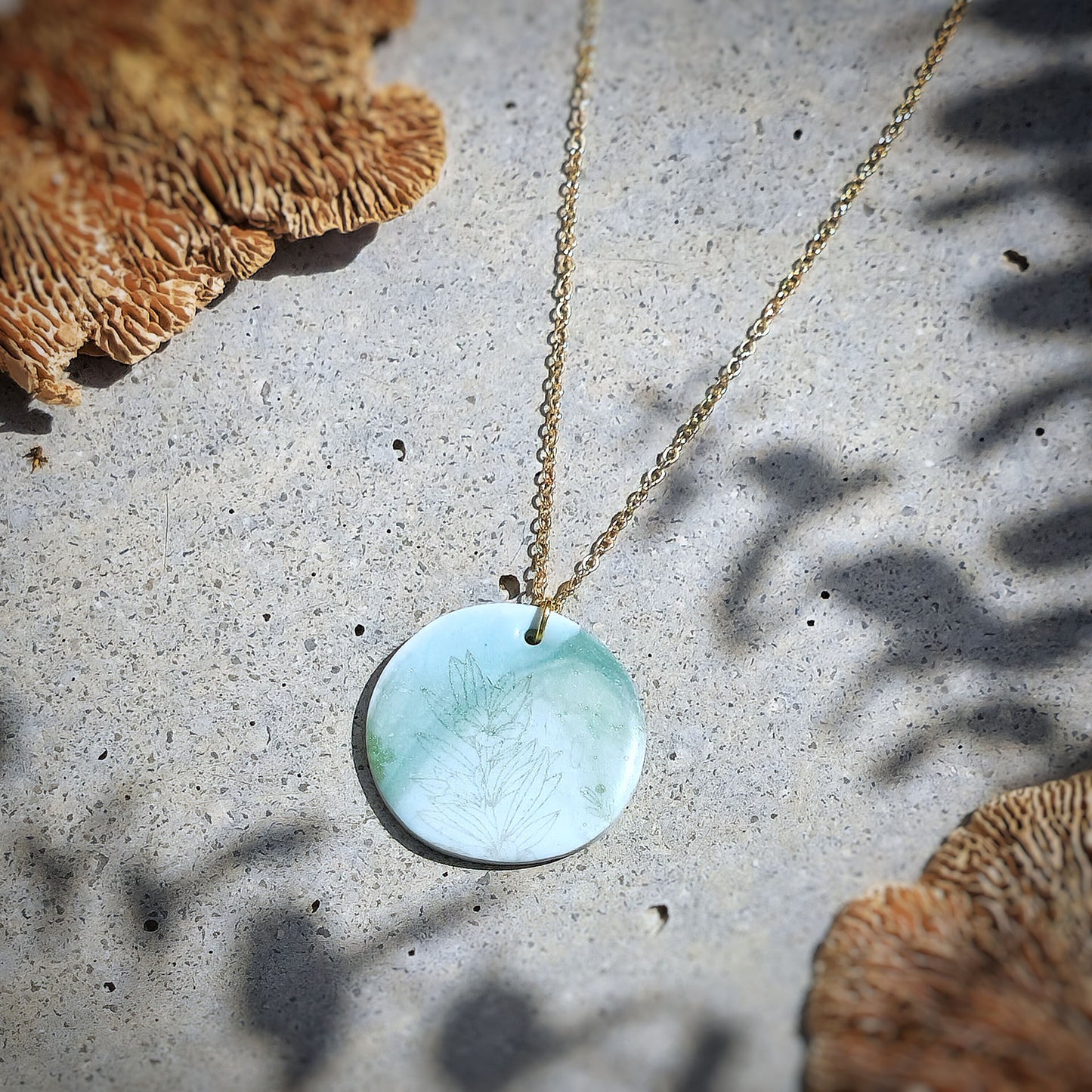 Halskette "Marbled Herbs" - Wildes Wiesel | wild & kulinarisch