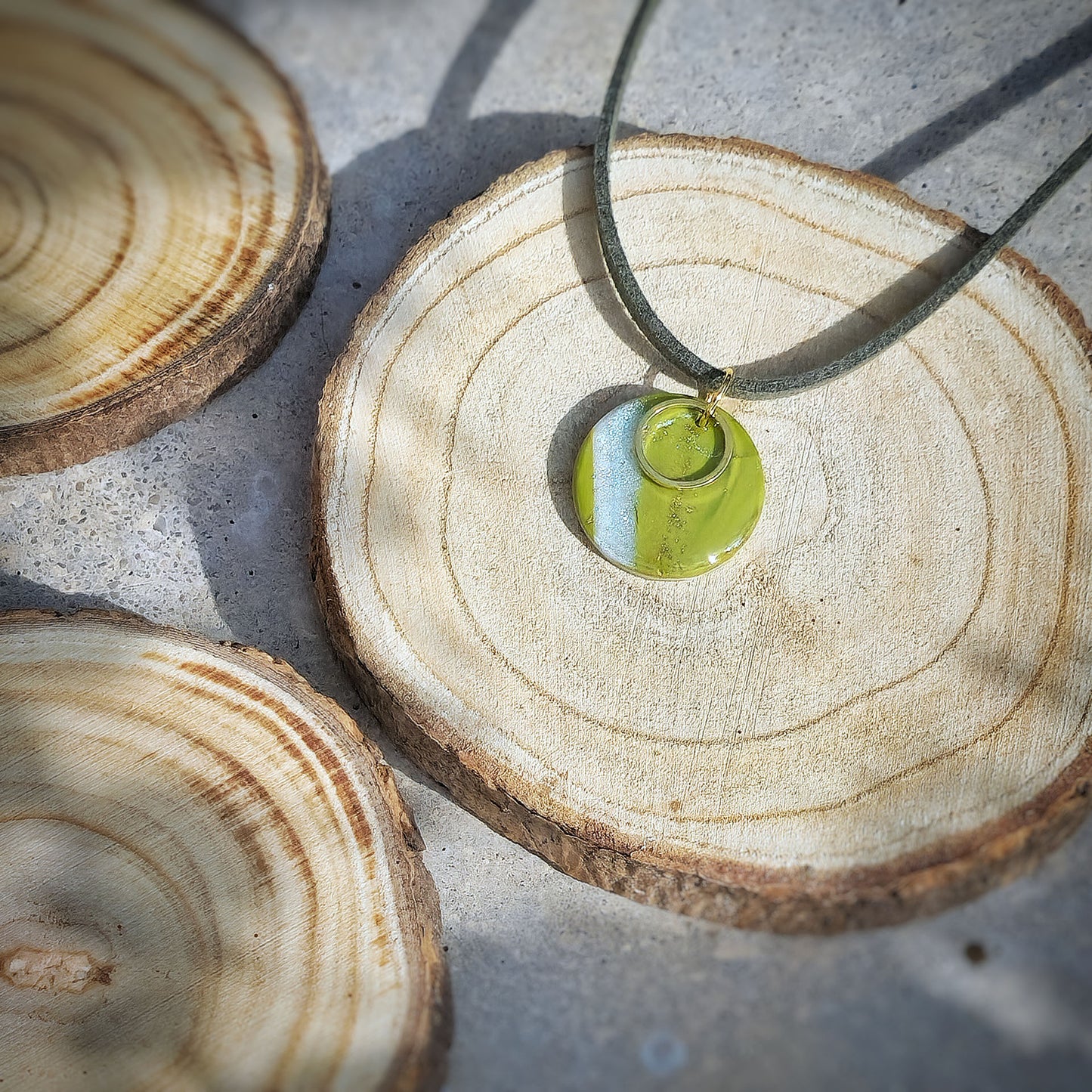 Halskette "Green with envy" | Circles - Wildes Wiesel | wild & kulinarisch