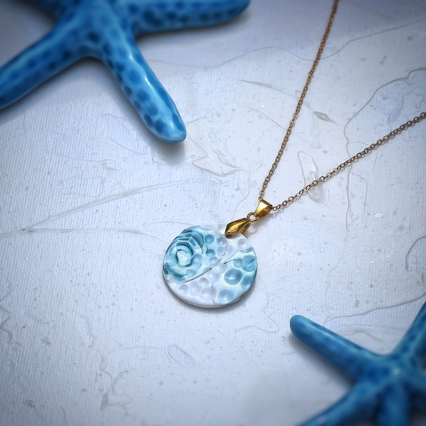 Halskette "Marbled Pearl" - Wildes Wiesel | wild & kulinarisch