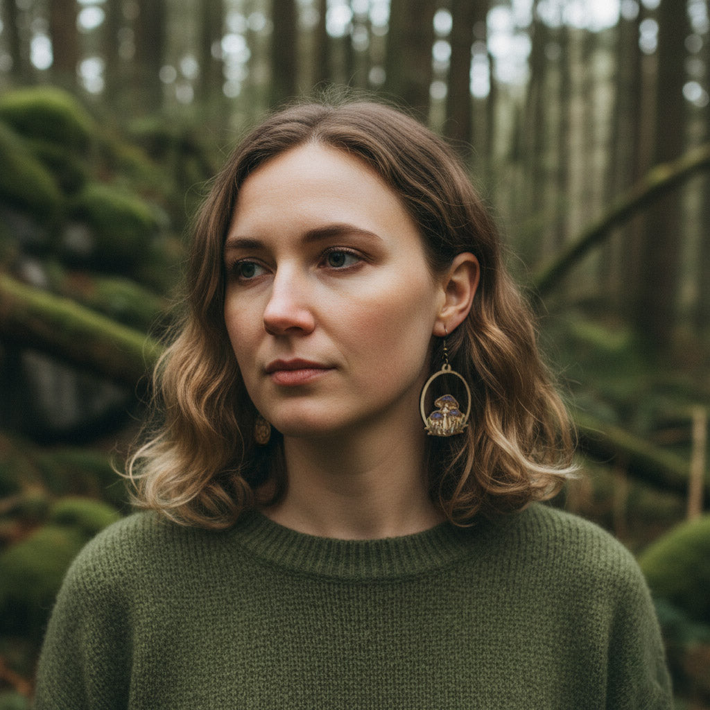 Ohrringe "Mushroom Oval" - Wildes Wiesel | wild & kulinarisch