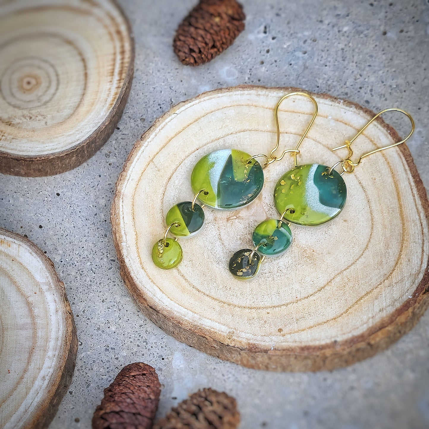 Ohrringe "Green with envy" - Wildes Wiesel | wild & kulinarisch