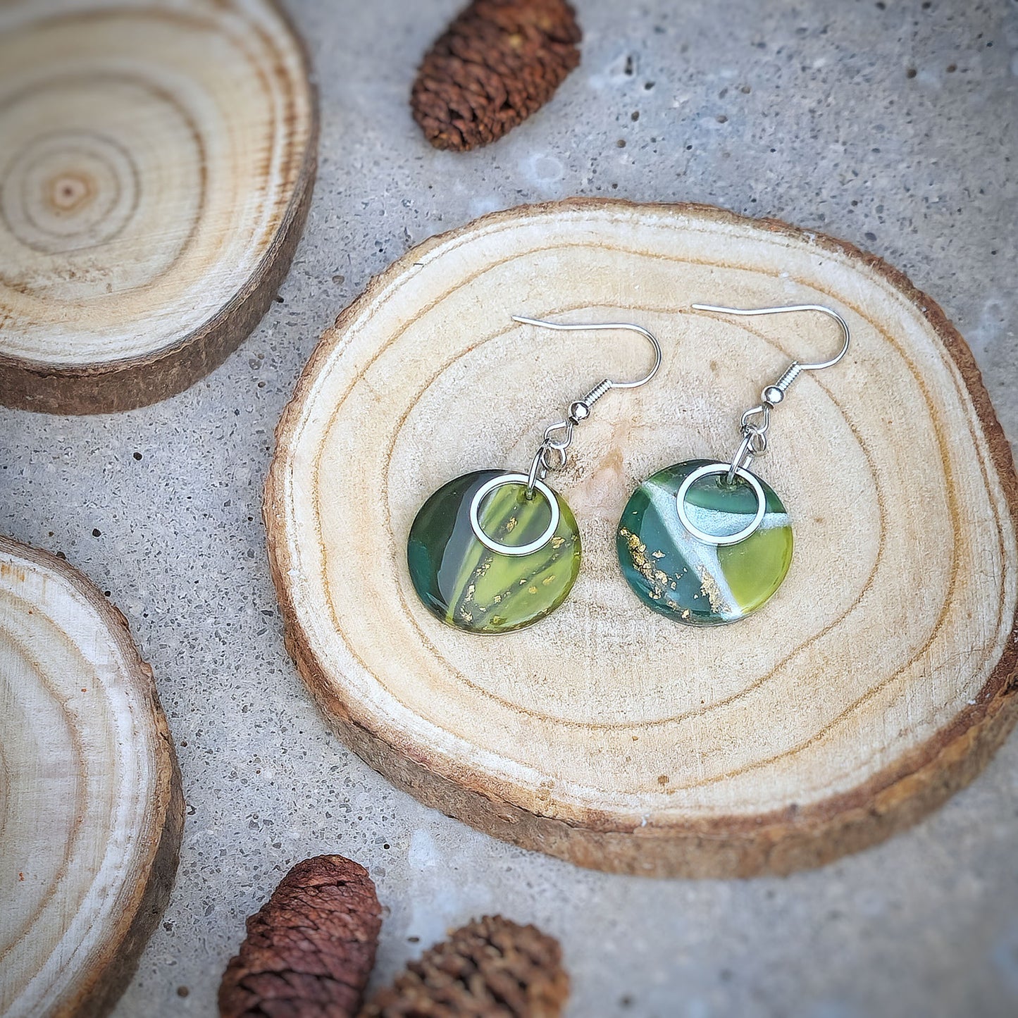 Ohrringe "Green with envy" | Circles - Wildes Wiesel | wild & kulinarisch