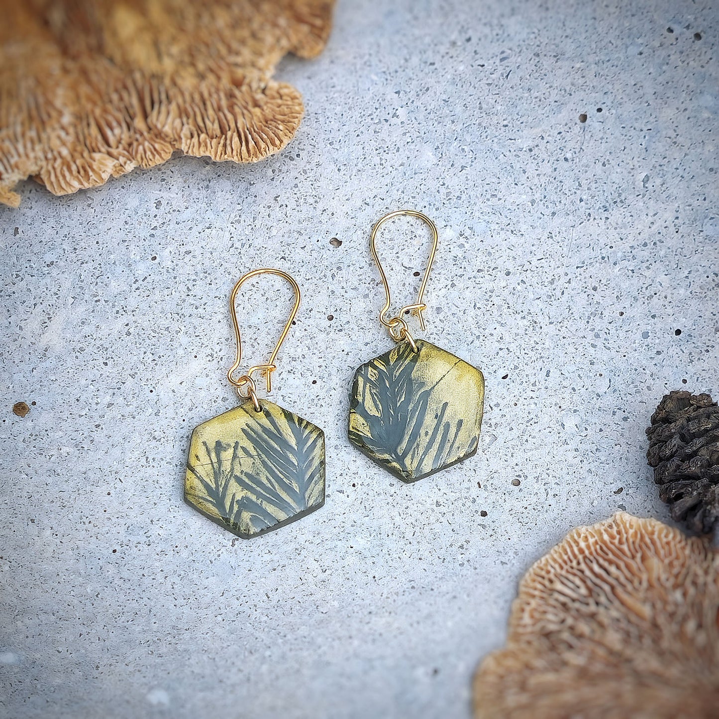 Ohrringe "Picea abies" | Little Goldies - Wildes Wiesel | wild & kulinarisch