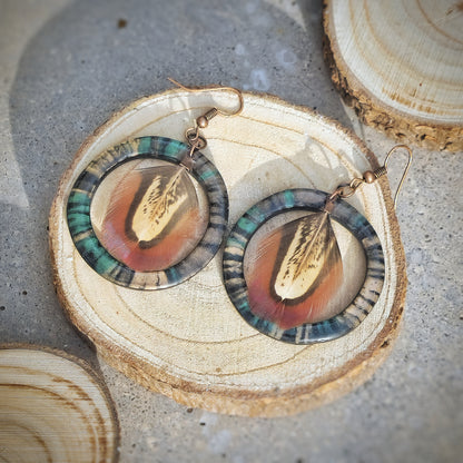 Ohrringe "Phasianus Circle" - Wildes Wiesel | wild & kulinarisch