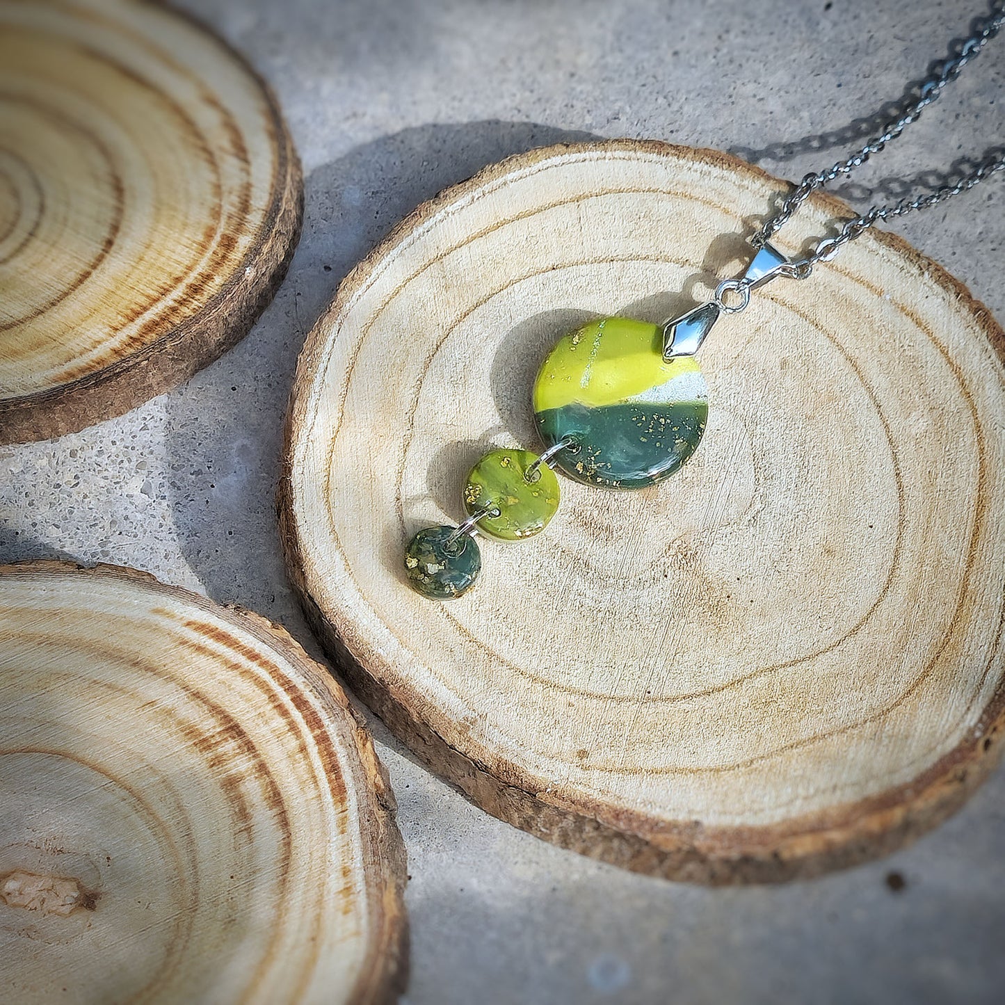 Halskette "Green with envy" - Wildes Wiesel | wild & kulinarisch