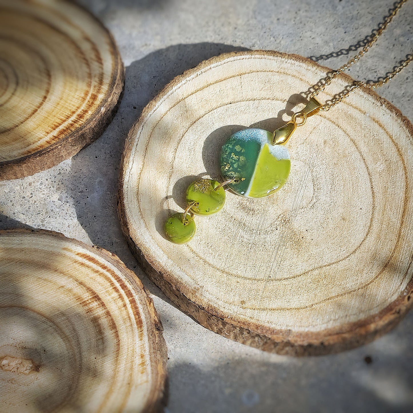 Halskette "Green with envy" - Wildes Wiesel | wild & kulinarisch