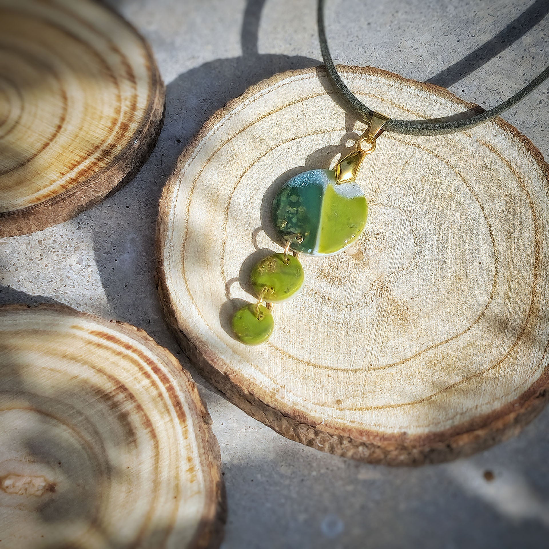 Halskette "Green with envy" - Wildes Wiesel | wild & kulinarisch