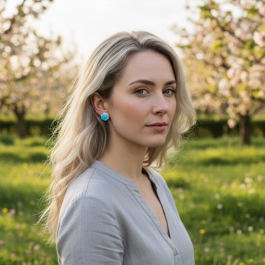 Ohrstecker "Blue Meadow" - Wildes Wiesel | wild & kulinarisch