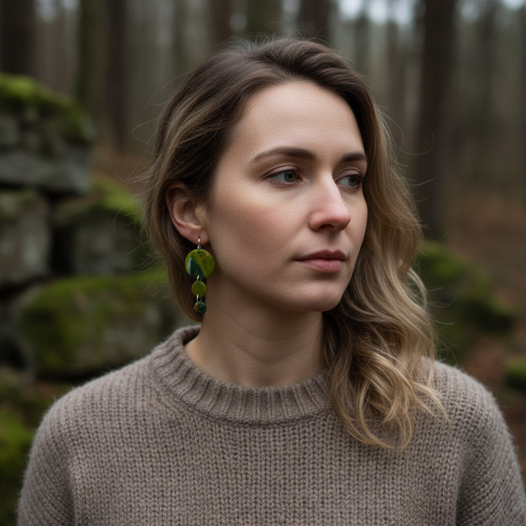 Ohrringe "Green with envy" - Wildes Wiesel | wild & kulinarisch