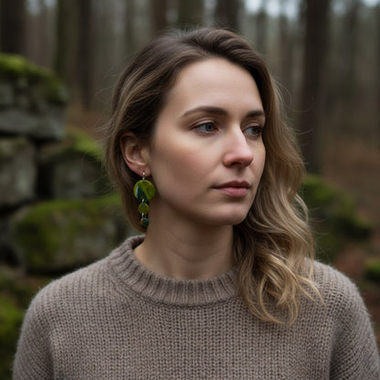 Ohrringe "Green with envy" - Wildes Wiesel | wild & kulinarisch