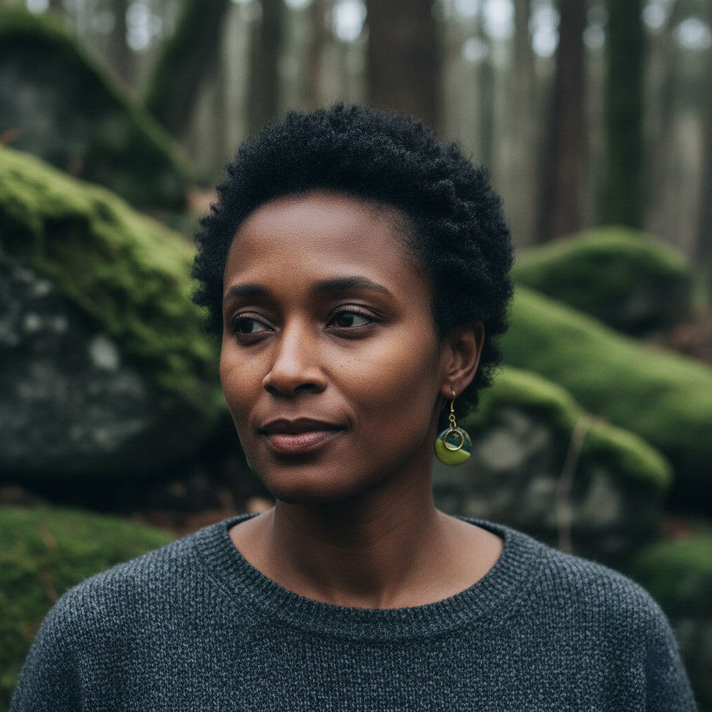 Ohrringe "Green with envy" | Circles - Wildes Wiesel | wild & kulinarisch