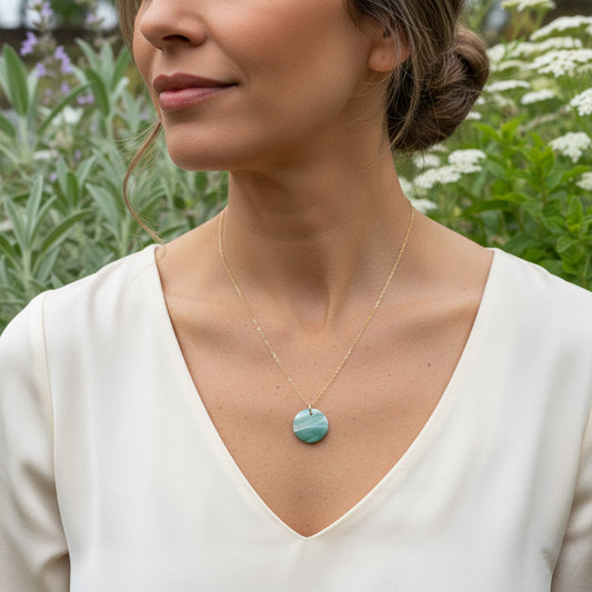 Halskette "Marbled Dots" - Wildes Wiesel | wild & kulinarisch