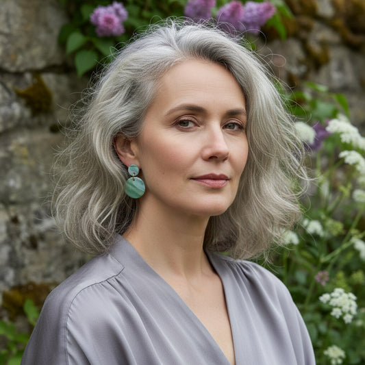 Ohrringe "Marbled Dots" - Wildes Wiesel | wild & kulinarisch