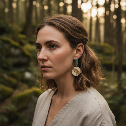 Ohrringe "Marbled Otter" - Wildes Wiesel | wild & kulinarisch