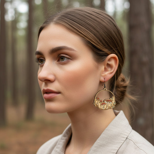 Ohrringe "Mushroom Circle" - Wildes Wiesel | wild & kulinarisch