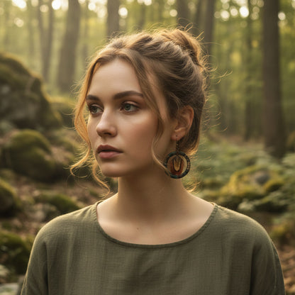 Ohrringe "Phasianus Circle" - Wildes Wiesel | wild & kulinarisch