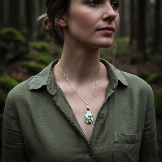 Halskette "White Forest" - Wildes Wiesel | wild & kulinarisch