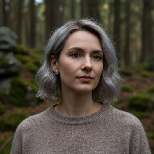 Ohrstecker "White Forest" - Wildes Wiesel | wild & kulinarisch