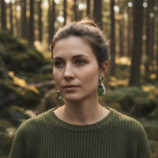 Ohrringe "White Forest" - Wildes Wiesel | wild & kulinarisch