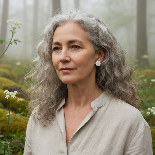 Ohrstecker "White Meadow" - Wildes Wiesel | wild & kulinarisch