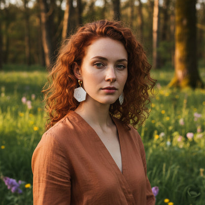 Ohrringe "White Meadow" - Wildes Wiesel | wild & kulinarisch