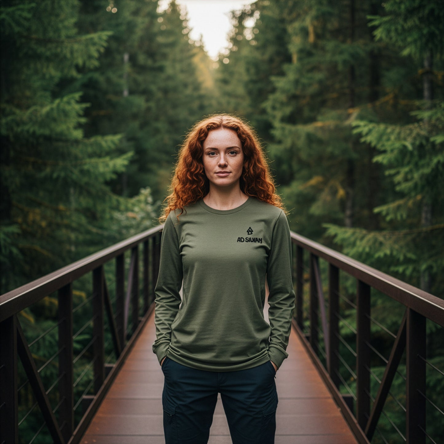 ad silvam - Unisex Longsleeve | Langärmeliges T-Shirt mit Stick