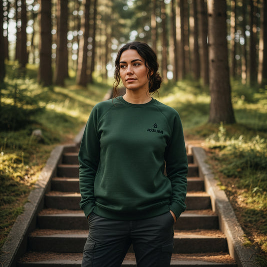 ad silvam - Unisex Raglan-Sweatshirt (innen gebürstet) mit Stick | Capsule Pullover